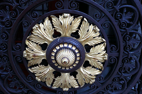 Exterior detail of the Wolseley Hotel in London, England