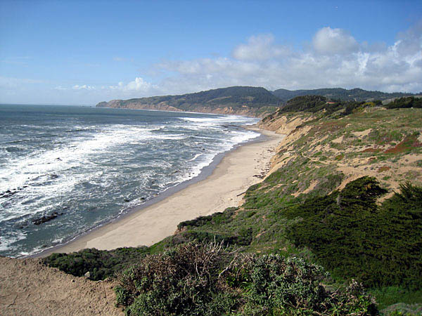 Cliffs Above Coastline in Bolinas, California, USA