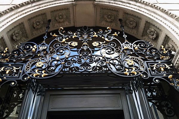 Entrance to the Wolseley Hotel in London, England