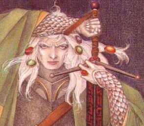 Robert Gould's rendition of Elric from MIchael Moorcock's THE SAILOR ON THE SEAS OF FATE