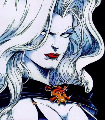 Lady Death from the LAW AND CHAOS series